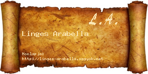 Linges Arabella névjegykártya